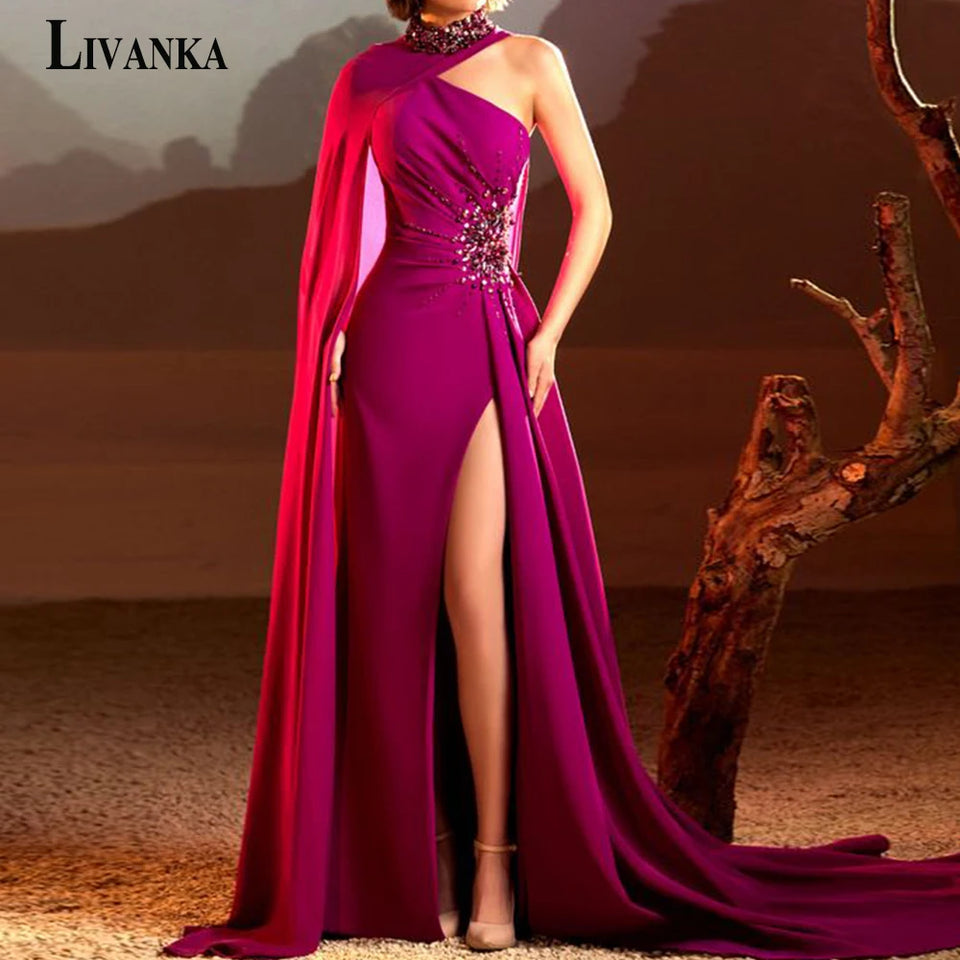 VESTIDO BORGOÑA LIVANKA